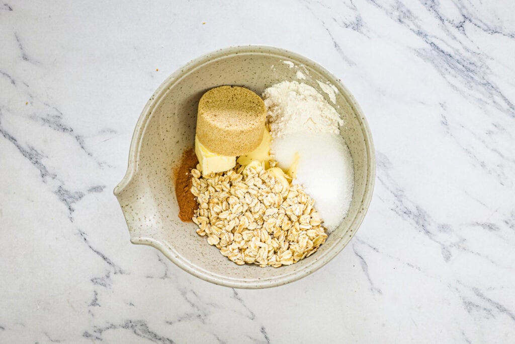 Combined ingredients in a bowl.