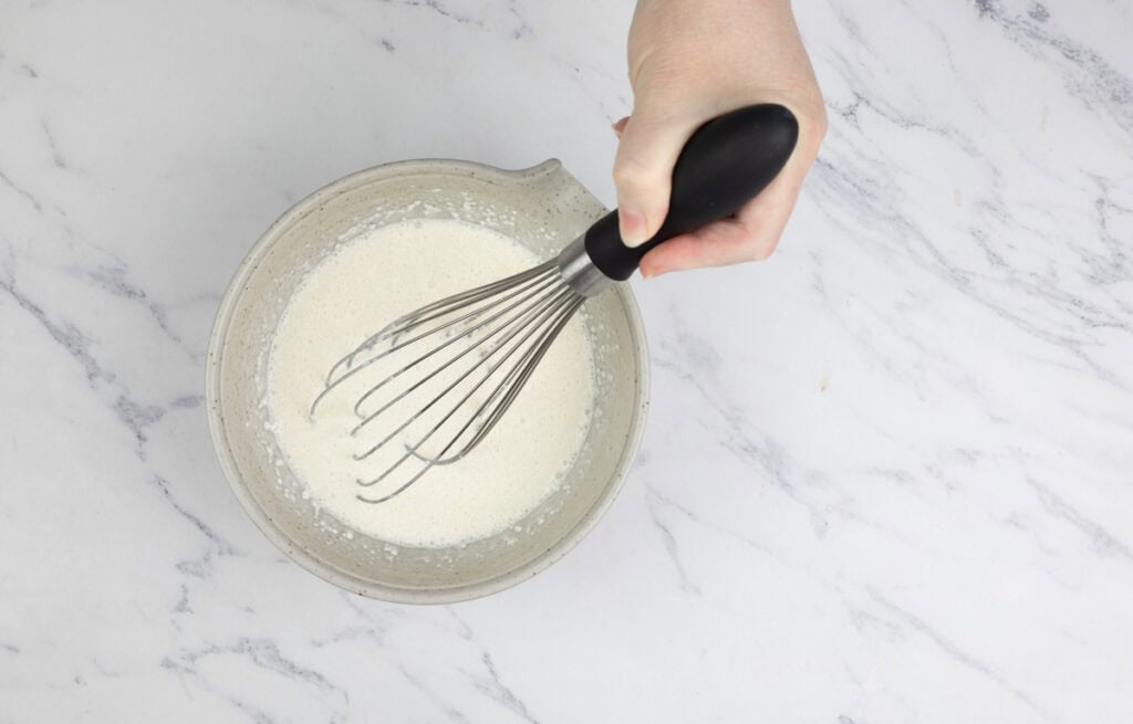 Gradually add the cream mixture to the soup, stirring constantly to prevent lumps.