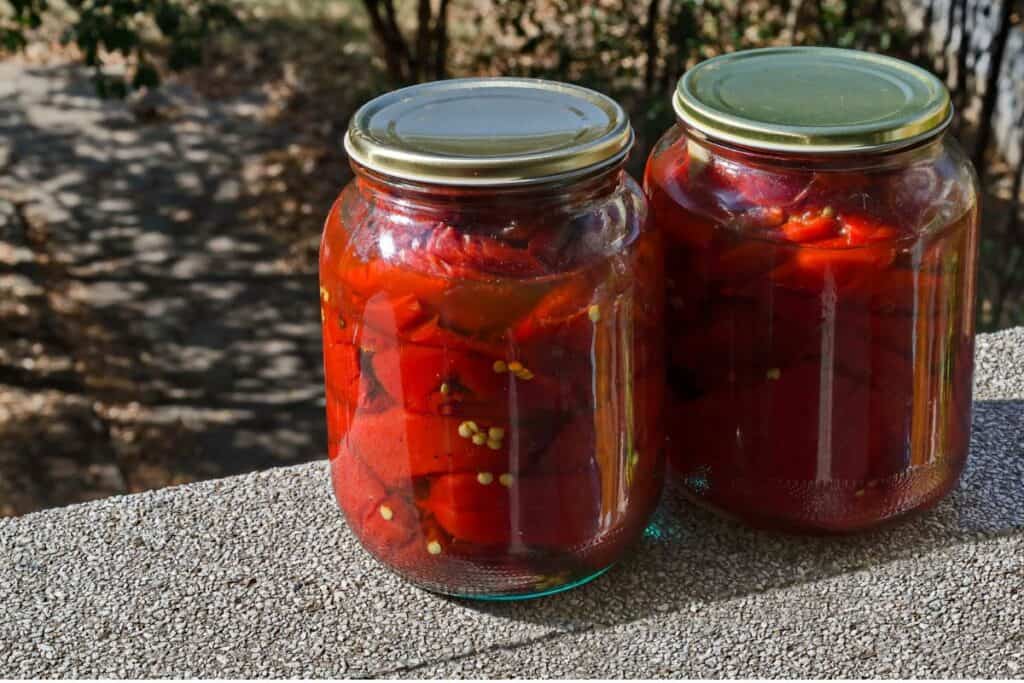 Roasted peppers in a can.