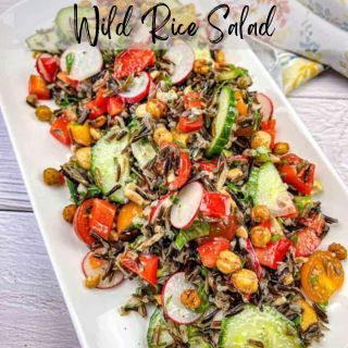 A square image of Wild Rice salad.