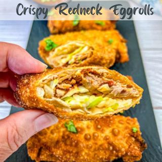 Square image of Crispy Redneck Eggrolls.