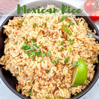 Square image of Mexican Rice.