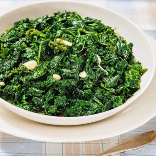 Photo of a Simple Sautéed Kale.