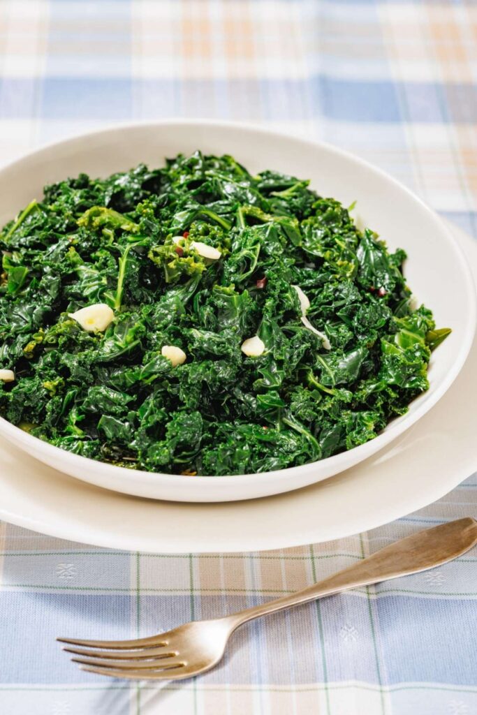 Photo of a Simple Sautéed Kale.